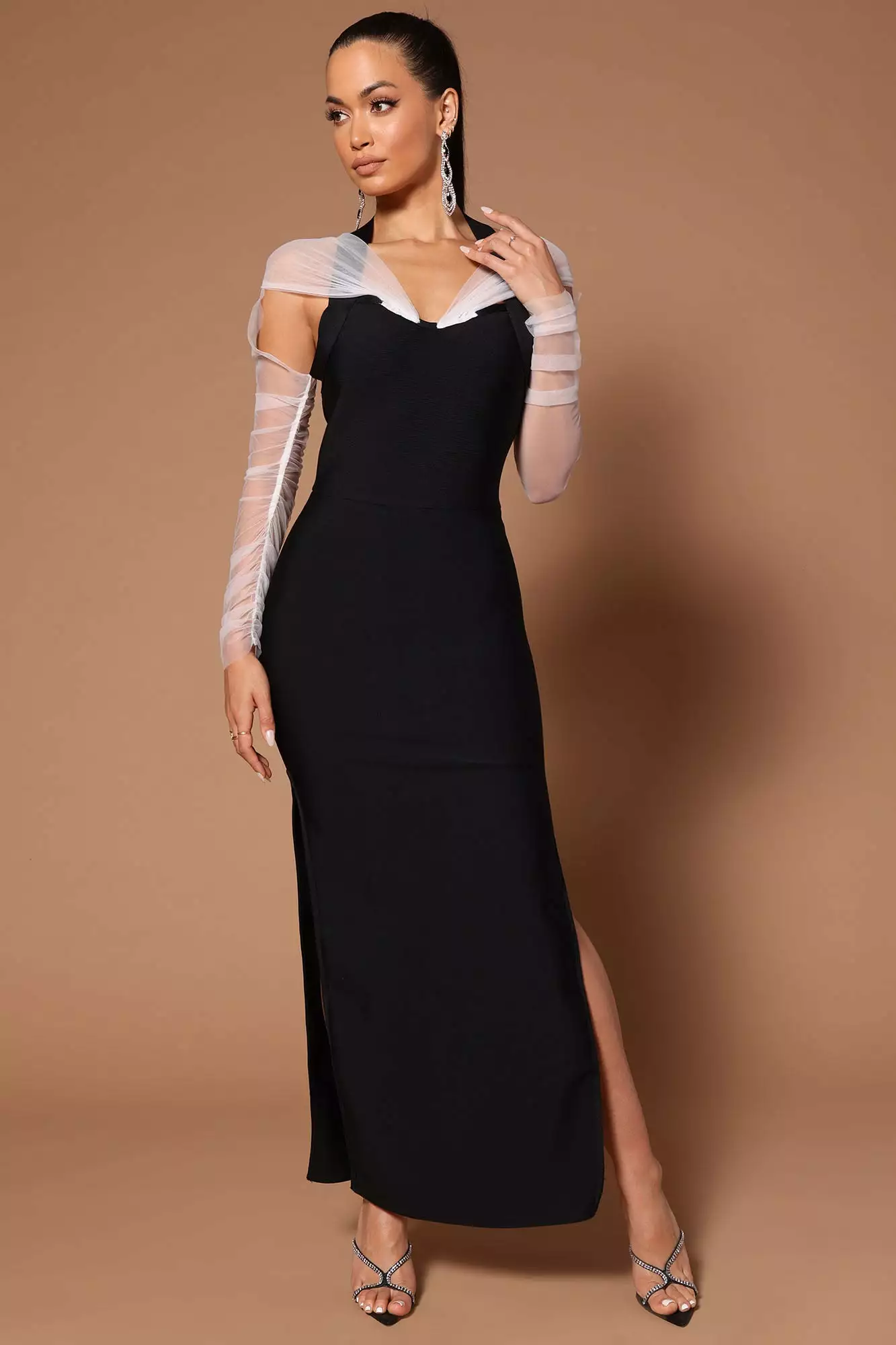 Fashion Nova Tina Halter Maxi Dress - Black 3 Fashion Nova Tina Halter Maxi Dress - Black