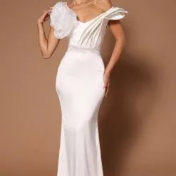 Fashion Nova Mali Maxi Gown - White