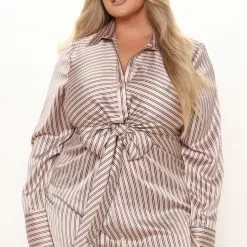 Fashion Nova Gettin' It Done Mini Shirt Dress - Pink/combo -Fashion Nova Dresses Shop 09 08 21Studio2 CE 11 14 31 19 LD34329G Pinkcombo P 0617 PLUS KL