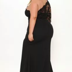 Fashion Nova Bonita Lace Maxi Dress - Black -Fashion Nova Dresses Shop 09 08 21Studio2 CE 11 19 09 20 MF2397 Black P 0638 PLUS KL