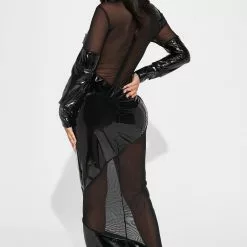Fashion Nova Make Me Famous Latex Maxi Dress - Black -Fashion Nova Dresses Shop 09 08 22Studio1 KJ LT 10 56 24 5 YD1185N Black 13336 JB JB