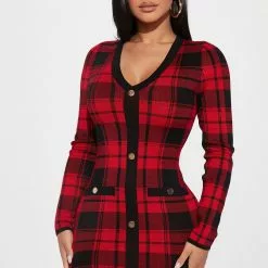 Fashion Nova Places To Be Plaid Mini Dress - Red/Black -Fashion Nova Dresses Shop 09 08 22Studio1 KJ LT 11 59 09 15 J3H0436S RedBlack 2267 JB