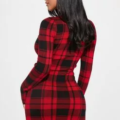 Fashion Nova Places To Be Plaid Mini Dress - Red/Black -Fashion Nova Dresses Shop 09 08 22Studio1 KJ LT 11 59 09 15 J3H0436S RedBlack 2270 JB
