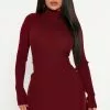 Fashion Nova Flirty And Fun Sweater Mini Dress - Burgundy -Fashion Nova Dresses Shop 09 08 22Studio4 SN DJ 13 22 27 34 ID5527 Burgundy 12678 ES