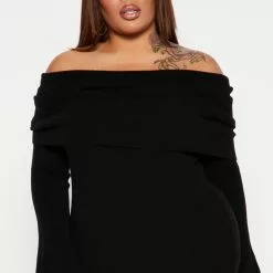 Fashion Nova Grab Some Coco Sweater Maxi Dress - Black -Fashion Nova Dresses Shop 09 08 22Studio5 RD JM 13 51 42 36 MD8182 Black 0084 JB PLUS