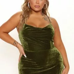 Fashion Nova Love You Mean It Velvet Maxi Dress - Olive -Fashion Nova Dresses Shop 09 09 21Studio2 PA MJ 11 30 14 24 DR1671 Olive 15248 PLUS DC