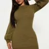 Fashion Nova Decaf Please Sweater Mini Dress - Olive -Fashion Nova Dresses Shop 09 09 22Studio4 CE DJ 10 27 09 19 VID9765 Olive 13147 PB