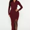 Fashion Nova Cali Ribbed Maxi Dress - Wine -Fashion Nova Dresses Shop 09 09 22Studio4 CE 10 01 45 12 RD48279L Wine 13052 PB