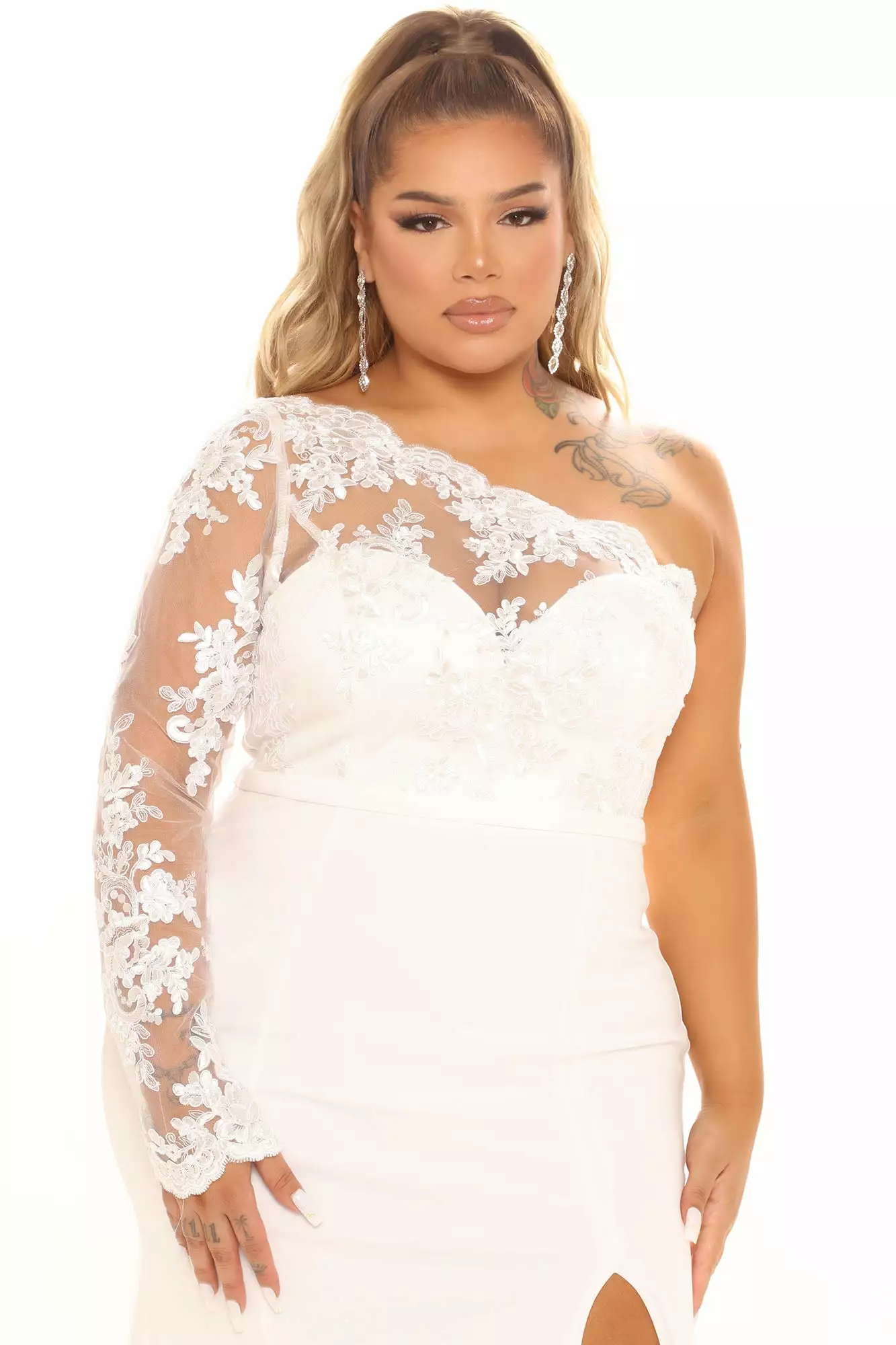 Fashion Nova Bonita Lace Maxi Dress - White 8 Fashion Nova Bonita Lace Maxi Dress - White - Image 6