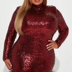 Fashion Nova Sparkle In The Night Sequin Mini Dress - Burgundy 11 Fashion Nova Sparkle In The Night Sequin Mini Dress - Burgundy -Fashion Nova Dresses Shop 09 12 22Studio1 KJ KP 14 57 19 41 GW22X2036 Burgundy 15010 PLUS EH
