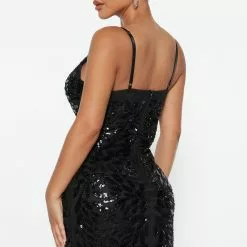 Fashion Nova Venissa Sequin Mini Dress - Black 7 Fashion Nova Venissa Sequin Mini Dress - Black -Fashion Nova Dresses Shop 09 12 22Studio3 SN AC 11 20 45 17 HMD12945 BlackSilver 2371 SG
