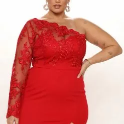 Fashion Nova Bonita Lace Maxi Dress - Red -Fashion Nova Dresses Shop 09 13 21Studio3 RT TB 09 36 46 1 MF2397 Red P 5092 PLUS MH