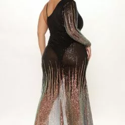 Fashion Nova Glamour Sequin Maxi Dress - Black/combo -Fashion Nova Dresses Shop 09 13 21Studio3 RT TB 10 07 44 9 BCCDQ22992 Blackcombo 5187 PLUS MH