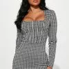 Fashion Nova Gave A Chance Mini Dress - Black/White -Fashion Nova Dresses Shop 09 13 22Studio1 SN MR 10 45 46 6 PD76154BFN BlackWhite 15415 JB