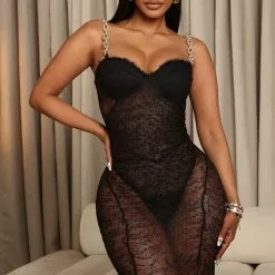 Fashion Nova Divine Energy Lace Maxi Dress - Black -Fashion Nova Dresses Shop 09 13 22Studio2 RM 15 03 19 11 GW22X2136 Black 6181 EH