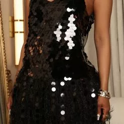 Fashion Nova Let's Go Dance Sequin Mini Dress - Black -Fashion Nova Dresses Shop 09 13 22Studio2 RM 15 30 33 17 SK0875 Black 6239 SG