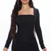 Fashion Nova Date Night Fit Mini Dress - Black