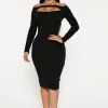 Fashion Nova Mariella Ribbed Midi Dress - Black -Fashion Nova Dresses Shop 09 14 22Studio4 ME KP 10 18 00 8 RD48634L Black 14736 PB