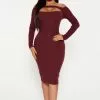 Fashion Nova Mariella Ribbed Midi Dress - Wine -Fashion Nova Dresses Shop 09 14 22Studio4 ME KP 10 25 07 9 RD48634L Wine 14746 PB