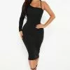 Fashion Nova Reena Ribbed Midi Dress - Black -Fashion Nova Dresses Shop 09 15 22Studio3 ME KP 09 46 33 3 RD48432L Black 0197 SG