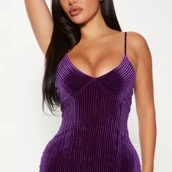 Fashion Nova Ivanna Velvet Maxi Dress - Purple -Fashion Nova Dresses Shop 09 15 22Studio3 ME KP 15 14 01 59 D8040 Purple 0777 JB