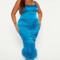 Fashion Nova Party Night Feather Midi Dress - Teal 11 Fashion Nova Party Night Feather Midi Dress - Teal -Fashion Nova Dresses Shop 09 15 22Studio4 DM IM 14 46 44 49 JD40305 Teal 15877 PLUS ES