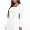 Fashion Nova Date Night Fit Mini Dress - White 1 Fashion Nova Date Night Fit Mini Dress - White -Fashion Nova Dresses Shop 09 16 20Studio1 JP CP 14 22 44 25 JD41170L White 0155 JK