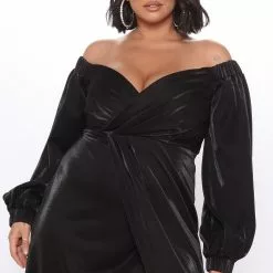 Fashion Nova Not Ready For You Maxi Dress - Black -Fashion Nova Dresses Shop 09 16 20Studio3KS OD 10 18 32 23 IDM6863EP Black PLUS 0816 JK