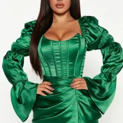 Fashion Nova Khloe Satin Midi Dress - Hunter -Fashion Nova Dresses Shop 09 16 22Studio3 DD IM 09 34 21 5 BD3096 Hunter 0907 KS