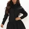 Fashion Nova Reagan Shirt Dress - Black