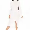 Fashion Nova Happy Hour Feels Midi Dress - White