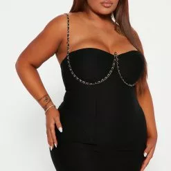 Fashion Nova Jade Chain Mini Dress - Black -Fashion Nova Dresses Shop 09 20 22Studio5 KJ DJ 13 53 41 29 DR2267 Black 1113 PLUS ES