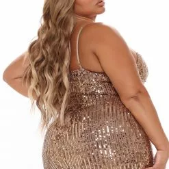 Fashion Nova Getting The Vibe Sequin Mini Dress - Bronze -Fashion Nova Dresses Shop 09 21 21Studio4 RT TB 10 41 00 11 5294D Bronze 3970 PLUS DC