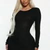 Fashion Nova Rita Ribbed Mini Dress - Black -Fashion Nova Dresses Shop 09 21 22Studio3 RM RL 15 57 53 42 RD47560L Black P 2827 PB