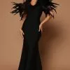 Fashion Nova Alexa Feather Maxi Dress - Black 2 Fashion Nova Alexa Feather Maxi Dress - Black -Fashion Nova Dresses Shop 09 21 22Studio7 SN KP 10 44 16 10 22GWF0501 Black 6935 SG