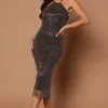 Fashion Nova Krystal Rhinestone Midi Dress - Black -Fashion Nova Dresses Shop 09 21 22Studio7 SN KP 16 01 54 50 LIN439 Black 7597 JB