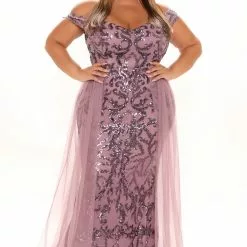 Fashion Nova Impeccable Taste Sequin Maxi Dress - Purple -Fashion Nova Dresses Shop 09 22 21Studio1 DM ON 13 45 12 53 1013WP28 Purple 0621 PLUS DC