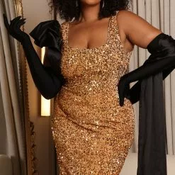 Fashion Nova Hollywood Glove Maxi Dress Set - Gold -Fashion Nova Dresses Shop 09 22 22Studio5 RM CM 11 29 36 13 TD8289CPD Gold 7868 PLUS EH