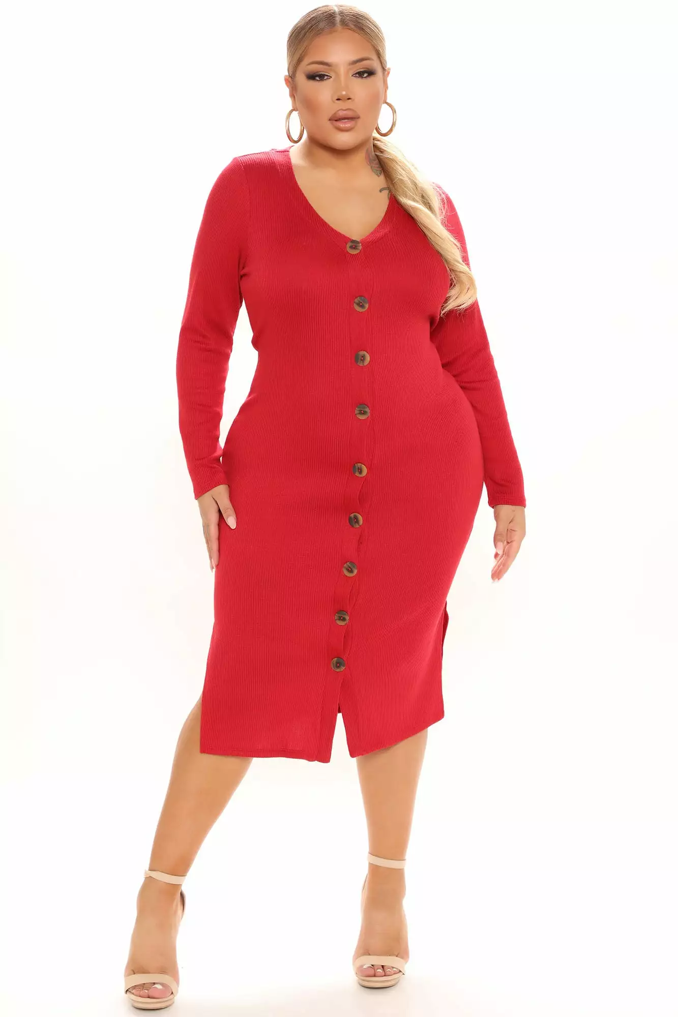 Fashion Nova Show Some Sass Sweater Dress - Red 9 Fashion Nova Show Some Sass Sweater Dress - Red - Image 7