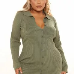 Fashion Nova Anaisa Sweater Mini Dress - Sage -Fashion Nova Dresses Shop 09 28 21Studio1 CE RL 11 45 17 37 DGI3941 Sage 0541 PLUS PB