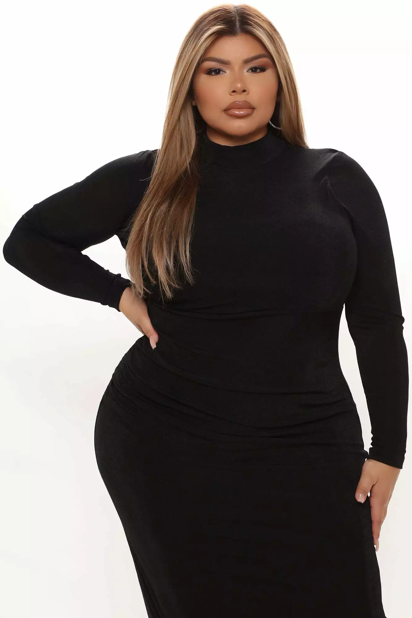 Fashion Nova Lina Slinky Maxi Dress - Black 8 Fashion Nova Lina Slinky Maxi Dress - Black - Image 6