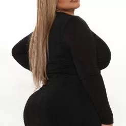 Fashion Nova Lina Slinky Maxi Dress - Black 17 Fashion Nova Lina Slinky Maxi Dress - Black -Fashion Nova Dresses Shop 09 28 21Studio3 RT KG 10 16 37 7 FS22A066 Black 1085 PLUS KS