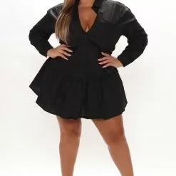 Fashion Nova Reagan Shirt Dress - Black 19 Fashion Nova Reagan Shirt Dress - Black -Fashion Nova Dresses Shop 09 28 21Studio3 RT KG 10 40 54 11 1116 PLUS WG