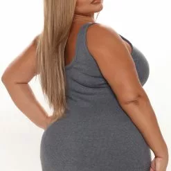 Fashion Nova One of the Boys Dress - Charcoal -Fashion Nova Dresses Shop 09 28 21Studio3 RT KG 10 48 06 14 KJ5330M HeatherGrey 1149 PLUS KL