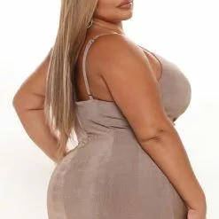 Fashion Nova Feel U Close Mini Dress - Mocha -Fashion Nova Dresses Shop 09 28 21Studio3 RT KG 11 17 18 23 MD2348A Mocha 1232 PLUS KS