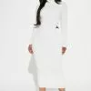 Fashion Nova Amika Ribbed Midi Dress - White -Fashion Nova Dresses Shop 09 28 22Studio2 RM AC 15 41 34 25 RD48438L White 0618 WG