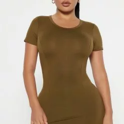 Fashion Nova Mariana Maxi Dress - Olive -Fashion Nova Dresses Shop 09 28 22Studio4 RT KH 09 41 00 6 JD47508 Olive 2049 ES
