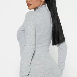 Fashion Nova Nila Midi Dress - Heather Grey -Fashion Nova Dresses Shop 09 28 22Studio4 RT KH 09 50 11 10 RD47588L HeatherGrey 2078 KS