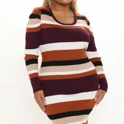 Fashion Nova Janie Sweater Midi Dress - Purple/combo 17 Fashion Nova Janie Sweater Midi Dress - Purple/combo -Fashion Nova Dresses Shop 09 29 21Studio3 ME RL 11 17 32 34 RDAD3800FN Purplecombo 0077 PLUS EH