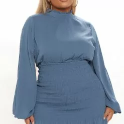 Fashion Nova Kisses Smocked Mini Dress - Teal -Fashion Nova Dresses Shop 09 29 21Studio3 ME RL 11 25 03 36 HF22A926 Teal 0095 PLUS EH